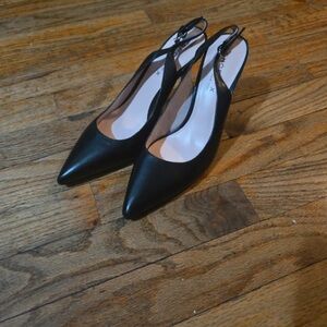 Elegant Black Slingback Heels